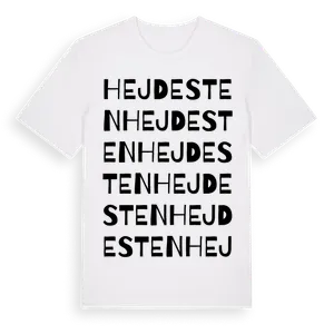 Hejdesten ordlek t-shirt – ekologisk bomull t-shirt från Pinshirt