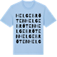 Blue Soul t-shirt med Helgebröten ordlek t-shirt