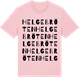 Pink Cotton t-shirt med Helgebröten ordlek t-shirt