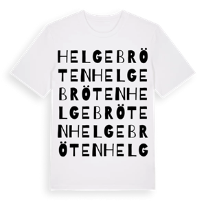 Helgebröten ordlek t-shirt – ekologisk bomull t-shirt från Pinshirt