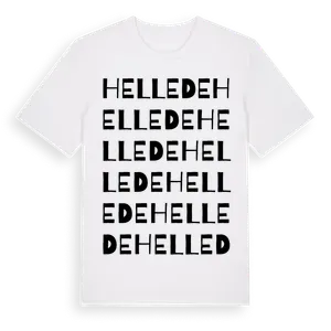 Hellede ordlek t-shirt – ekologisk bomull t-shirt från Pinshirt