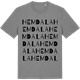 Mid Heather Gray t-shirt med Hemdala ordlek t-shirt