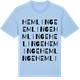 Blue Soul t-shirt med Hemlinge ordlek t-shirt