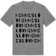 Mid Heather Gray t-shirt med Hemmeslöv ordlek t-shirt