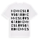Hemmeslövs gård ordlek t-shirt