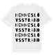 Hemmeslövsstrand ordlek t-shirt