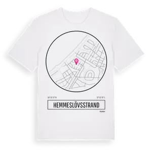 Hemmeslövsstrand t-shirt – ekologisk bomull t-shirt från Pinshirt