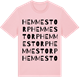 Pink Cotton t-shirt med Hemmestorp ordlek t-shirt