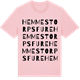Pink Cotton t-shirt med Hemmestorps fure ordlek t-shirt