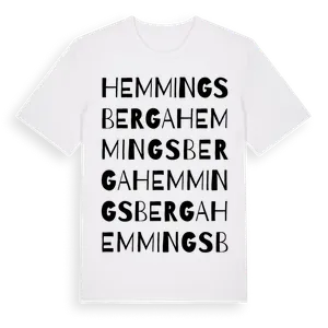 Hemmingsberga ordlek t-shirt – ekologisk bomull t-shirt från Pinshirt