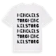 White t-shirt med Henckels Torg ordlek t-shirt