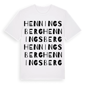 Henningsberg ordlek t-shirt – ekologisk bomull t-shirt från Pinshirt