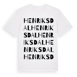 Henriksdal ordlek t-shirt – ekologisk bomull t-shirt från Pinshirt
