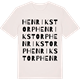 Vintage White t-shirt med Henrikstorp ordlek t-shirt