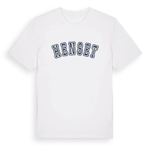 Henset college t-shirt – ekologisk bomull t-shirt från Pinshirt