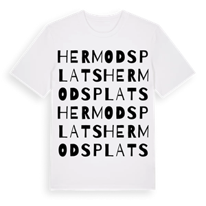 Hermods Plats ordlek t-shirt – ekologisk bomull t-shirt från Pinshirt