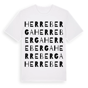 Herreberga ordlek t-shirt – ekologisk bomull t-shirt från Pinshirt