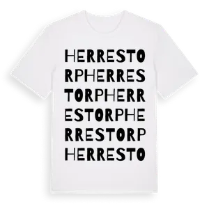 Herrestorp ordlek t-shirt – ekologisk bomull t-shirt från Pinshirt