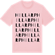 Pink Cotton t-shirt med Hillarp ordlek t-shirt
