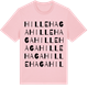 Pink Cotton t-shirt med Hillehaga ordlek t-shirt