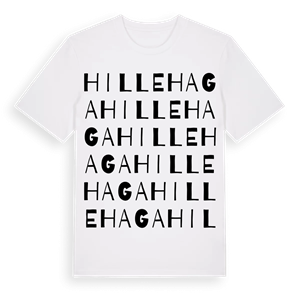 Hillehaga ordlek t-shirt – ekologisk bomull t-shirt från Pinshirt