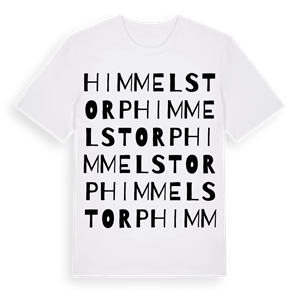 Himmelstorp ordlek t-shirt – ekologisk bomull t-shirt från Pinshirt
