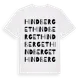 White t-shirt med Hindberget ordlek t-shirt