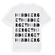 Hindberget ordlek t-shirt