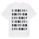 White t-shirt med Hindby ordlek t-shirt