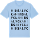 Blue Soul t-shirt med Hinsa lycka ordlek t-shirt