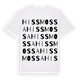 White t-shirt med Hissmossa ordlek t-shirt