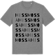 Mid Heather Gray t-shirt med Hissmossa ordlek t-shirt