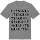 Mid Heather Gray t-shirt med Hitsåkra ordlek t-shirt