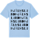 Blue Soul t-shirt med Hjälmslund ordlek t-shirt