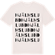 Vintage White t-shirt med Hjälmslund ordlek t-shirt