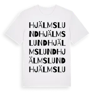 Hjälmslund ordlek t-shirt – ekologisk bomull t-shirt från Pinshirt