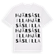 Hjärsåslilla ordlek t-shirt