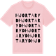 Pink Cotton t-shirt med Hjortaryd ordlek t-shirt