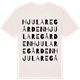 Vintage White t-shirt med Hjularegården ordlek t-shirt