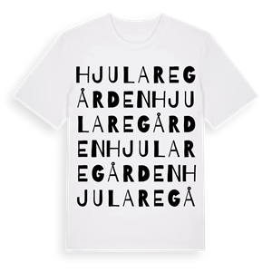 Hjularegården ordlek t-shirt – ekologisk bomull t-shirt från Pinshirt