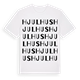 White t-shirt med Hjulhus ordlek t-shirt