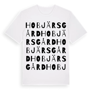 Hobjärs gård ordlek t-shirt – ekologisk bomull t-shirt från Pinshirt