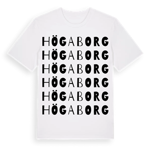 Högaborg ordlek t-shirt – ekologisk bomull t-shirt från Pinshirt