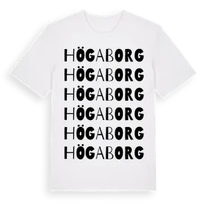 Högaborg ordlek t-shirt – ekologisk bomull t-shirt från Pinshirt