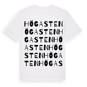 Högasten ordlek t-shirt – ekologisk bomull t-shirt från Pinshirt