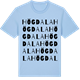 Blue Soul t-shirt med Högdala ordlek t-shirt