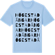 Blue Soul t-shirt med Högestad ängar ordlek t-shirt