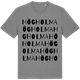 Mid Heather Gray t-shirt med Högholma ordlek t-shirt