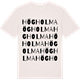 Vintage White t-shirt med Högholma ordlek t-shirt