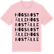 Pink Cotton t-shirt med Högs boställe ordlek t-shirt